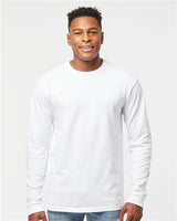 Tultex Unisex Heavyweight Jersey Long Sleeve T-Shirt - Tultex 291 White S Long Sleeve T-Shirts