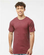 Tultex Unisex Heavyweight Jersey T-Shirt - Heather Burgundy - Tultex 290 Heather Burgundy XS Short Sleeve T-Shirts