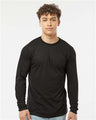 Tultex Unisex Poly - Rich Long Sleeve T-Shirt - Tultex 242 Black XS Long Sleeve T-Shirts