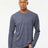 Tultex Unisex Poly - Rich Long Sleeve T-Shirt - Tultex 242 Heather Navy XS Long Sleeve T-Shirts