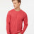 Tultex Unisex Poly - Rich Long Sleeve T-Shirt - Tultex 242 Heather Red XS Long Sleeve T-Shirts