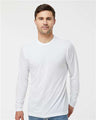 Tultex Unisex Poly - Rich Long Sleeve T-Shirt - Tultex 242 White XS Long Sleeve T-Shirts