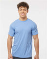 Tultex Unisex Poly - Rich T-Shirt - Heather Athletic Blue - Tultex 241 Heather Athletic Blue XS Short Sleeve T-Shirts