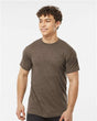 Tultex Unisex Poly - Rich T-Shirt - Heather Brown - Tultex 241 Heather Brown XS Short Sleeve T-Shirts