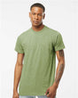 Tultex Unisex Poly - Rich T-Shirt - Heather Green - Tultex 241 Heather Green XS Short Sleeve T-Shirts