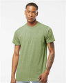 Tultex Unisex Poly - Rich T-Shirt - Heather Green - Tultex 241 Heather Green XS Short Sleeve T-Shirts