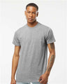 Tultex Unisex Poly - Rich T-Shirt - Heather Grey - Tultex 241 Heather Grey XS Short Sleeve T-Shirts