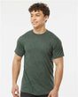 Tultex Unisex Poly - Rich T-Shirt - Heather Hunter - Tultex 241 Heather Hunter XS Short Sleeve T-Shirts