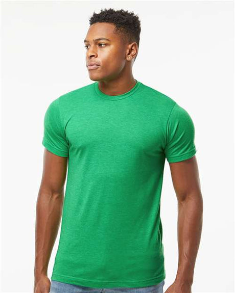 Tultex Unisex Poly - Rich T-Shirt - Heather Kelly - Tultex 241 Heather Kelly XS Short Sleeve T-Shirts