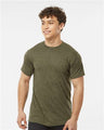 Tultex Unisex Poly - Rich T-Shirt - Heather Military Green - Tultex 241 Heather Military Green XS Short Sleeve T-Shirts