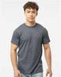 Tultex Unisex Poly - Rich T-Shirt - Heather Navy - Tultex 241 Heather Navy XS Short Sleeve T-Shirts