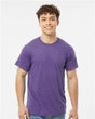Tultex Unisex Poly - Rich T-Shirt - Heather Purple - Tultex 241 Heather Purple XS Short Sleeve T-Shirts