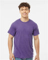 Tultex Unisex Poly - Rich T-Shirt - Heather Purple - Tultex 241 Heather Purple XS Short Sleeve T-Shirts