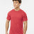 Tultex Unisex Poly - Rich T-Shirt - Heather Red - Tultex 241 Heather Red XS Short Sleeve T-Shirts