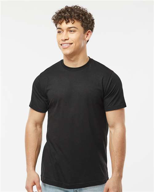 Tultex Unisex Poly - Rich T-Shirt - Tultex 241 Black XS Short Sleeve T-Shirts