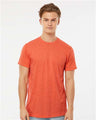 Tultex Unisex Poly - Rich T-Shirt - Tultex 241 Heather Orange XS Short Sleeve T-Shirts