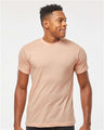 Tultex Unisex Poly - Rich T-Shirt - Tultex 241 Heather Peach XS Short Sleeve T-Shirts