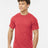 Tultex Unisex Poly - Rich T-Shirt - Tultex 241 Heather Red XS Short Sleeve T-Shirts