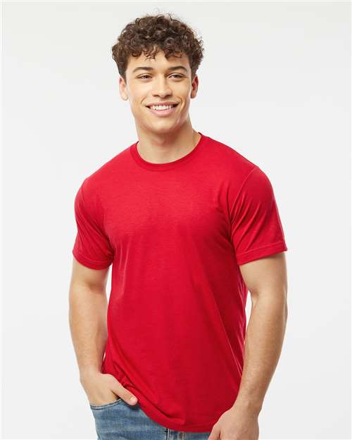 Tultex Unisex Poly - Rich T-Shirt - Tultex 241 Red XS Short Sleeve T-Shirts