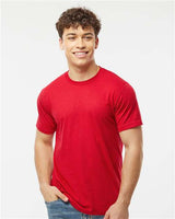Tultex Unisex Poly - Rich T-Shirt - Tultex 241 Red XS Short Sleeve T-Shirts