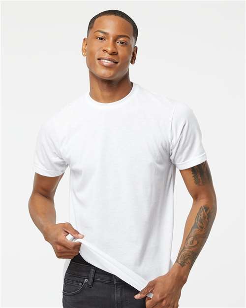 Tultex Unisex Poly - Rich T-Shirt - White - Tultex 241 White XS Short Sleeve T-Shirts