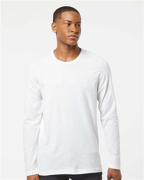 Tultex Unisex Premium Cotton Long Sleeve T-Shirt - Tultex 591 White XS Long Sleeve T-Shirts