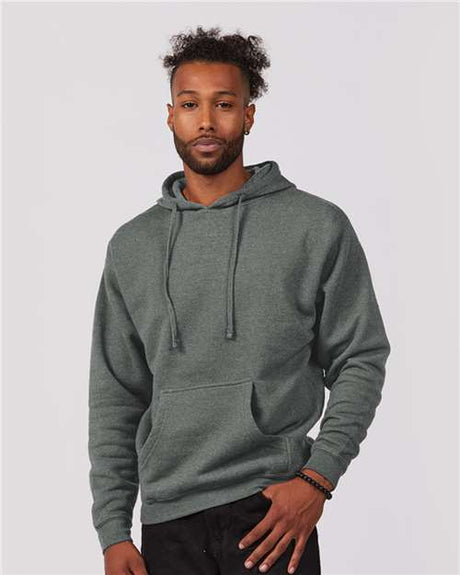 Tultex Unisex Premium Fleece Hooded Sweatshirt - Tultex 580 Athletic Heather S Sweatshirts