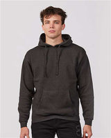 Tultex Unisex Premium Fleece Hooded Sweatshirt - Tultex 580 Black Heather XS Sweatshirts