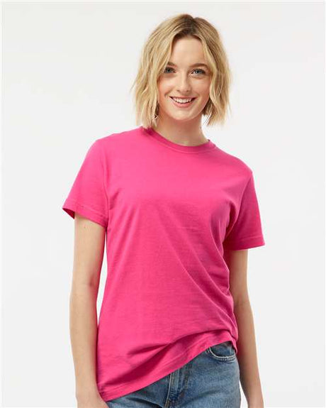 Tultex Women's Fine Jersey Classic Fit T-Shirt - Tultex 216 Fuchsia S Short Sleeve T-Shirts