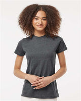 Tultex Women's Fine Jersey Classic Fit T-Shirt - Tultex 216 Heather Charcoal L Short Sleeve T-Shirts