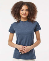 Tultex Women's Fine Jersey Classic Fit T-Shirt - Tultex 216 Heather Denim S Short Sleeve T-Shirts