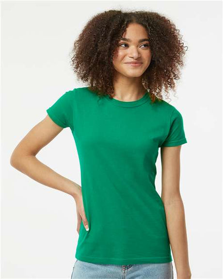 Tultex Women's Fine Jersey Slim Fit T-Shirt - Kelly Green - Tultex 213 Kelly Green XS Short Sleeve T-Shirts