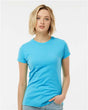 Tultex Women's Fine Jersey Slim Fit T-Shirt - Tultex 213 Aqua XS Short Sleeve T-Shirts