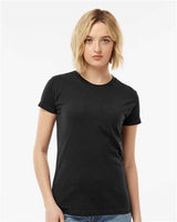 Tultex Women's Fine Jersey Slim Fit T-Shirt - Tultex 213 Black XS Short Sleeve T-Shirts