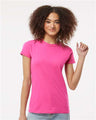 Tultex Women's Fine Jersey Slim Fit T-Shirt - Tultex 213 Fuchsia XS Short Sleeve T-Shirts