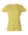 Tultex Women's Fine Jersey Slim Fit T-Shirt - Tultex 213 Lemon XS Short Sleeve T-Shirts