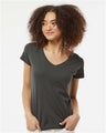 Tultex Women's Fine Jersey V - Neck T-Shirt - Tultex 214 Charcoal XS Short Sleeve T-Shirts