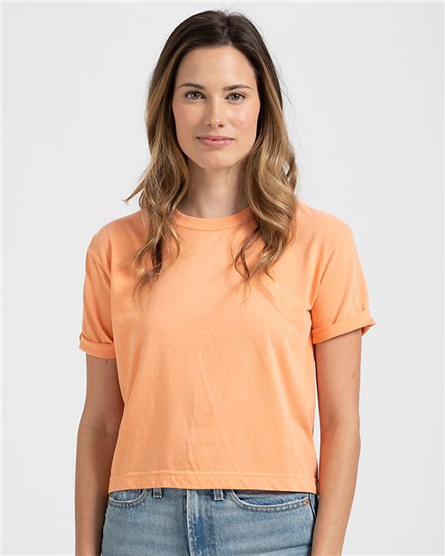 Tultex Women's Heritage Retro Crop Top - Tultex 1920 Cassis 2XL