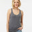 Tultex Women's Poly - Rich Racerback Tank Top - Tultex 190 Heather Charcoal XS Tank Top