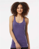 Tultex Women's Poly - Rich Racerback Tank Top - Tultex 190 Heather Purple XS Tank Top