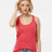 Tultex Women's Poly - Rich Racerback Tank Top - Tultex 190 Heather Red XS Tank Top