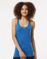 Tultex Women's Poly - Rich Racerback Tank Top - Tultex 190 Heather Royal XS Tank Top