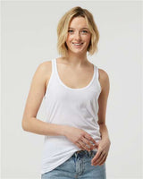 Tultex Women's Poly - Rich Racerback Tank Top - Tultex 190 White XS Tank Top
