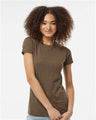 Tultex Women's Poly - Rich T-Shirt - Tultex 240 Heather Brown XS Short Sleeve T-Shirts
