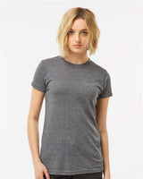 Tultex Women's Poly - Rich T-Shirt - Tultex 240 Heather Charcoal XS Short Sleeve T-Shirts
