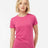 Tultex Women's Poly - Rich T-Shirt - Tultex 240 Heather Fuchsia XS Short Sleeve T-Shirts