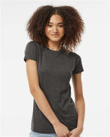 Tultex Women's Poly - Rich T-Shirt - Tultex 240 Heather Graphite XS Short Sleeve T-Shirts