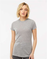 Tultex Women's Poly - Rich T-Shirt - Tultex 240 Heather Grey XS Short Sleeve T-Shirts
