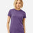 Tultex Women's Poly - Rich T-Shirt - Tultex 240 Heather Purple XS Short Sleeve T-Shirts
