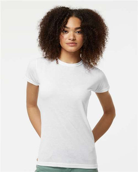 Tultex Women's Poly - Rich T-Shirt - Tultex 240 White XS Short Sleeve T-Shirts